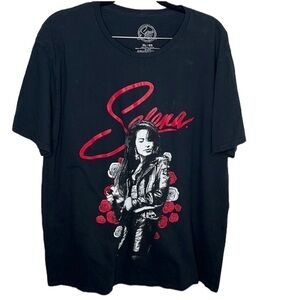 Selena Quintanilla Black Roses Graphic Official Tee Sz XL